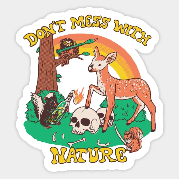 Don't Mess With Nature Sticker by Hillary White Rabbit